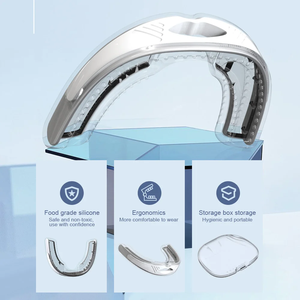 Portable Silicone Braces Anti Snoring Prevents Teeth Grinding Relieves Snoring Improves Sleep Breathe Snoring Solution Device